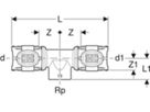 T-Stücke mit Innengewinde - GEBERIT FlowFit