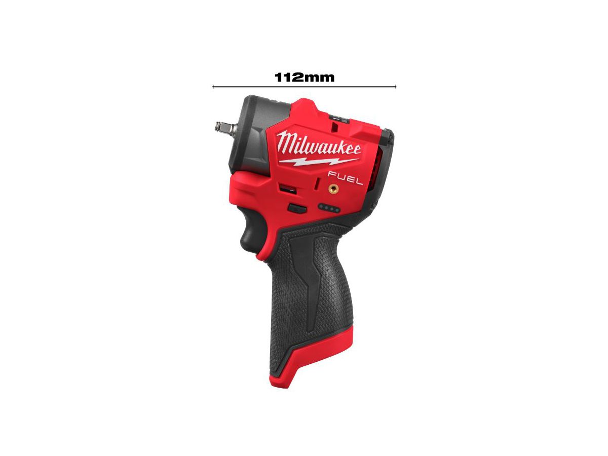 Akku-Schlagschrauber 1/4" M12FSCIWF14-0 - Milwaukee, Vierkant mit Sprengring