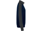 Zip-Sweatsh. Contr. Perf. M tinte/anth. - 50% Baumwolle, 50% Polyester