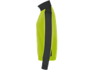 Zip-Sweatsh. Contr. Perf. XL kiwi/anth. - 50% Baumwolle, 50% Polyester