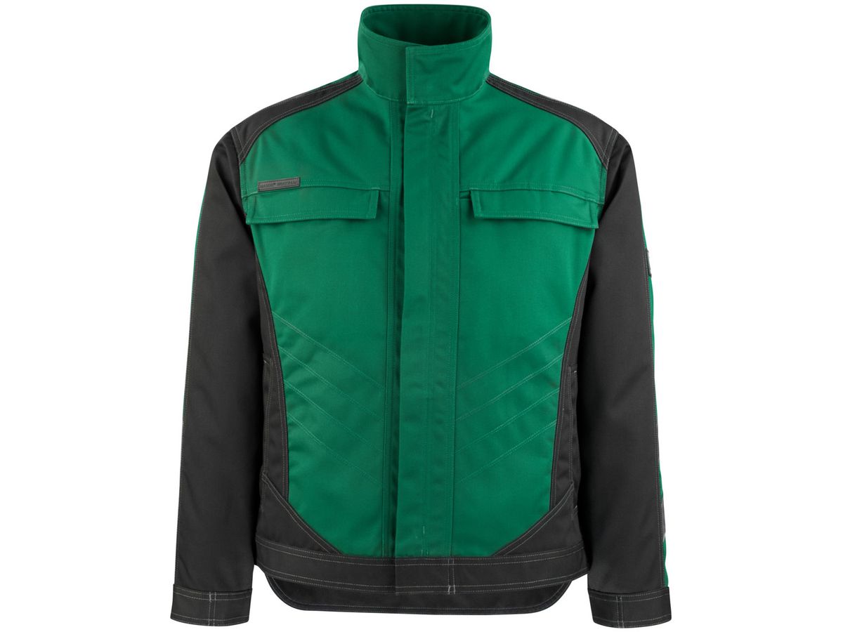 Mainz Arbeitsjacke grün-schwarz Gr. XL - 70% polyester / 30% tencel