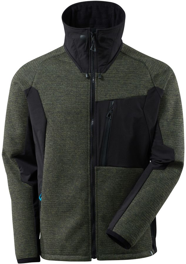 Advanced Strickjacke mit Membran - 78% Polyester/15% Polyacryl, 460 g/m²