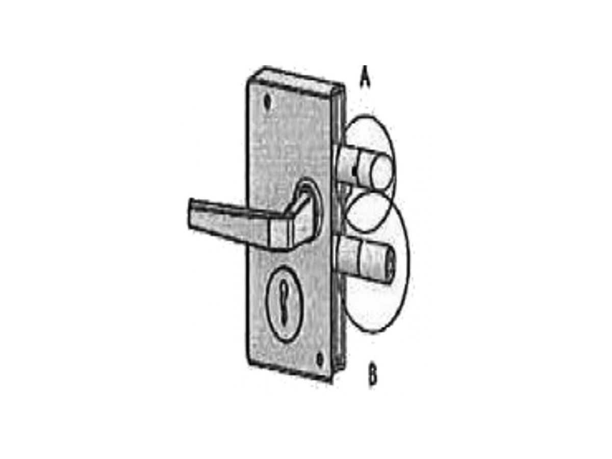 Schloss mit Schlüssel 1-11/2" - Rund 33 mm / 48 mm