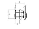 Schraubzylinder Typ 7047/RD0030 - inkl. 2 Schlüssel