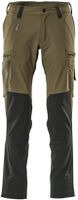 Funktionshose leicht, Stretch, Gr. 76C51 - moosgrün/schwarz, 92% NY / 8% EL