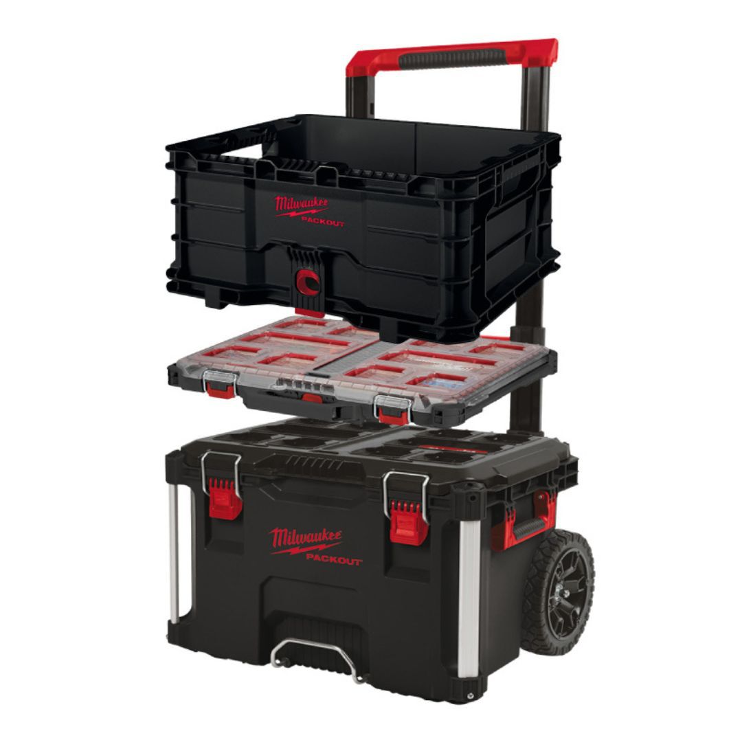 Packout Promo-SET Milwaukee - 1x Transportbox/Organiser Slim/Koffer