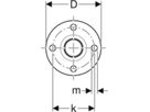 MPF-Flansch mit Steckende 54 mm - DN 50, PN 10/16