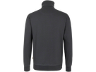 Zip-Sweatshirt Premium Gr. L, anthrazit - 70% Baumwolle, 30% Polyester