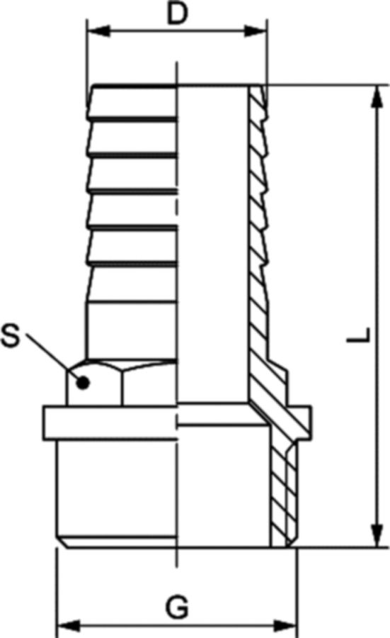 Schlauchtülle AG Messing