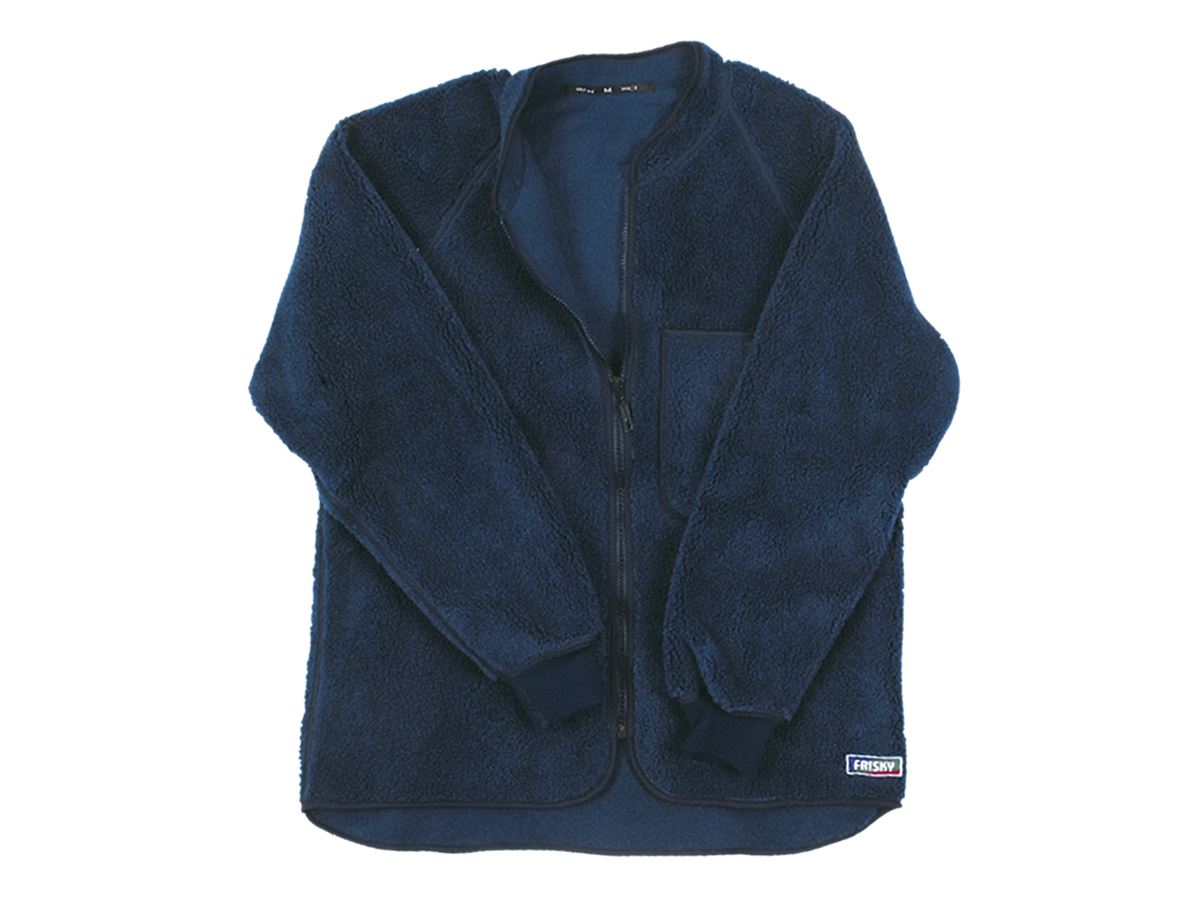 Faserpelzjacke blau Gr. XL - m. Nierenschutz