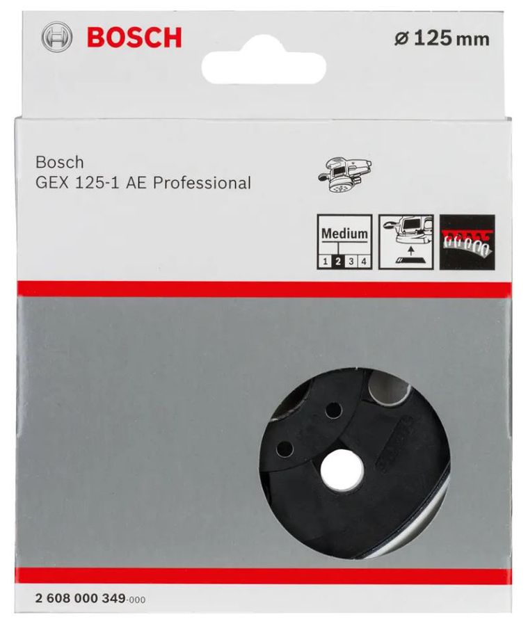 Schleifteller Mittel 125 mm, 8-Loch - Bosch zu GEX 125-1