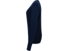 Damen-V-Pullover Prem.-Cotton XS tinte - 100% Baumwolle