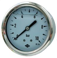 Glyzerin-Manometer Fig. 130, Ø 63 mm - Anschluss hinten 1/4"