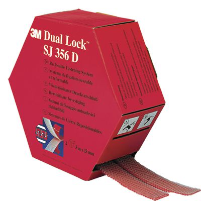 Druckverschlussband 3M Dual-Lock - SJ-356D 25 mm x 5m transparent