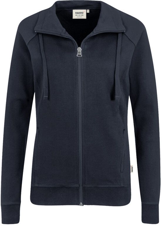 Women-Sweatjacke College weinrot - 100 % Baumwolle, 200 g /m²
