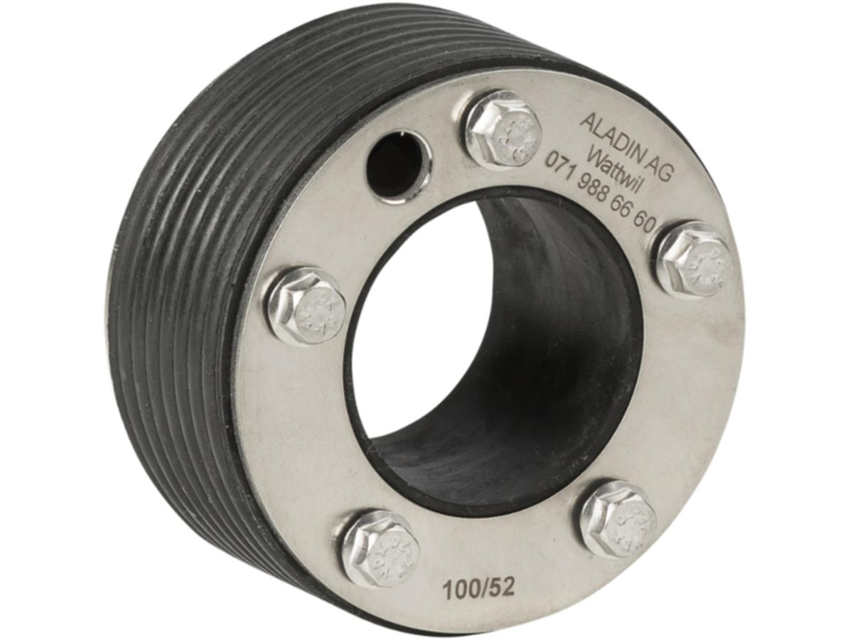 Pressring V2A Typ 120/43 (Zusatzbohrung) - m/Zusatzbohrung für Kabel AD 8mm