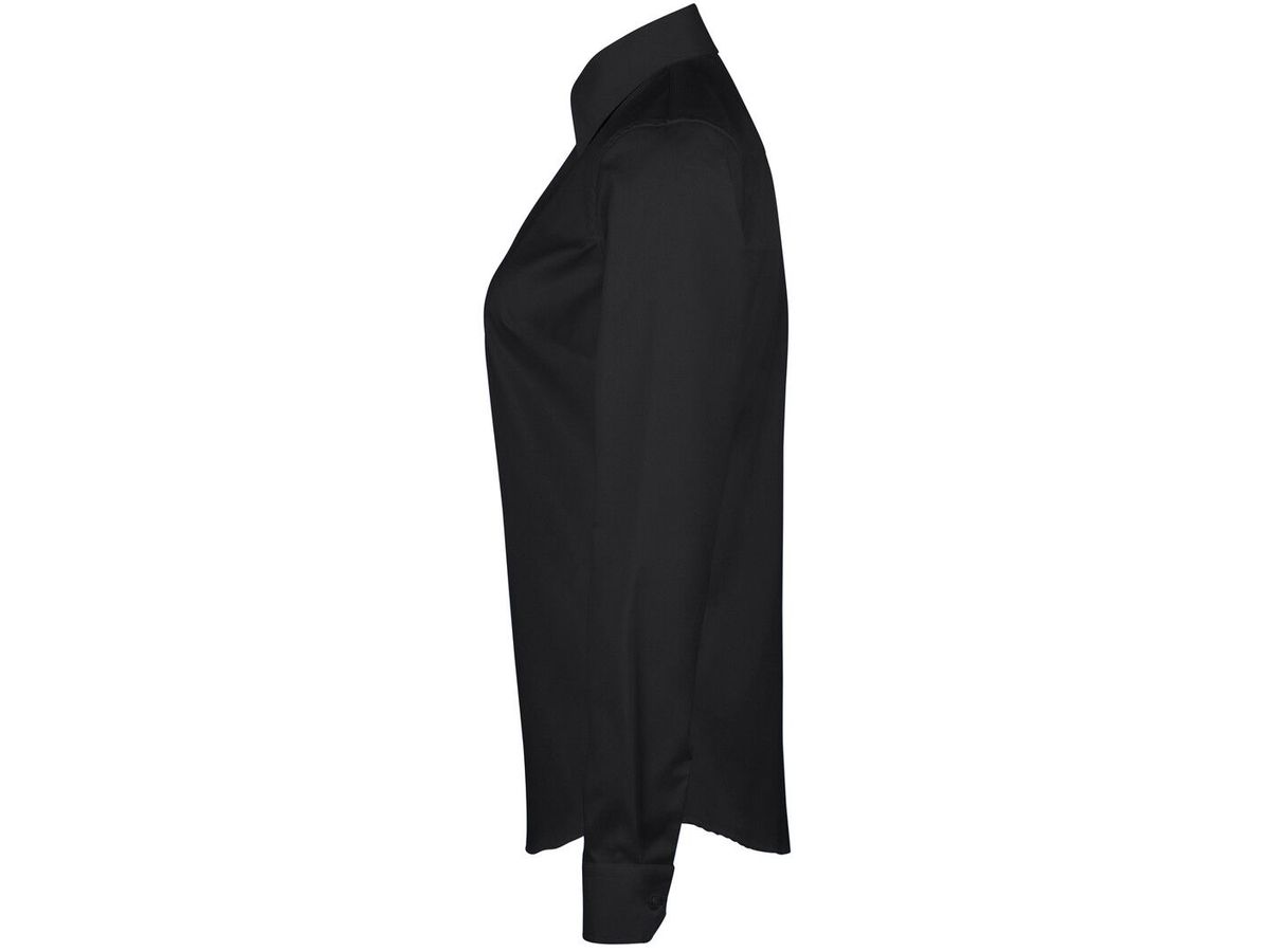 Bluse 1/1-Arm Oxford Gr. S, schwarz - 100% Baumwolle, 120 g/m²