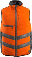 Winterweste GRIMSBY, Gr. 2XL - hi-vis orange/dunkelanthrazit, 100% PES