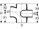 Geberit-Silent Schachtbogenabzweig 88.5° - links