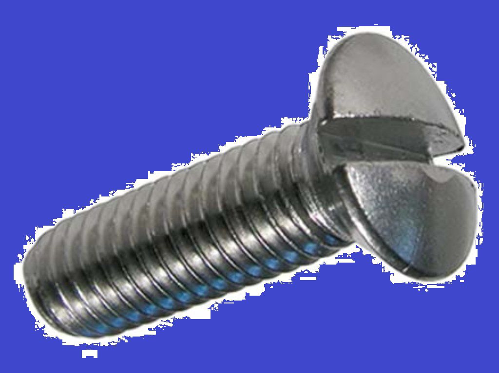 Linsen-Senkschrauben mit Schlitz INOX A2 - DIN 964A