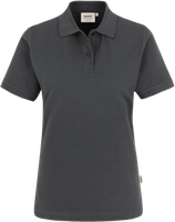Damen-Poloshirt Top Gr. 2XL, anthrazit - 100% Baumwolle, 200 g/m²