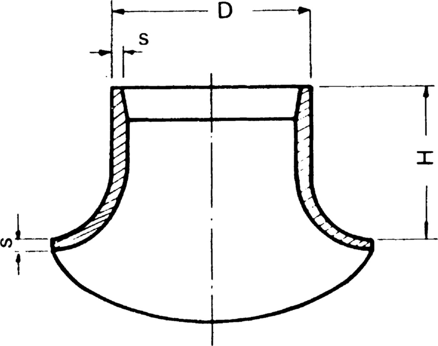Sattelstutzen kurz, nahtlos RB - aus Stahl P235GH TC1, nach EN 10253-2