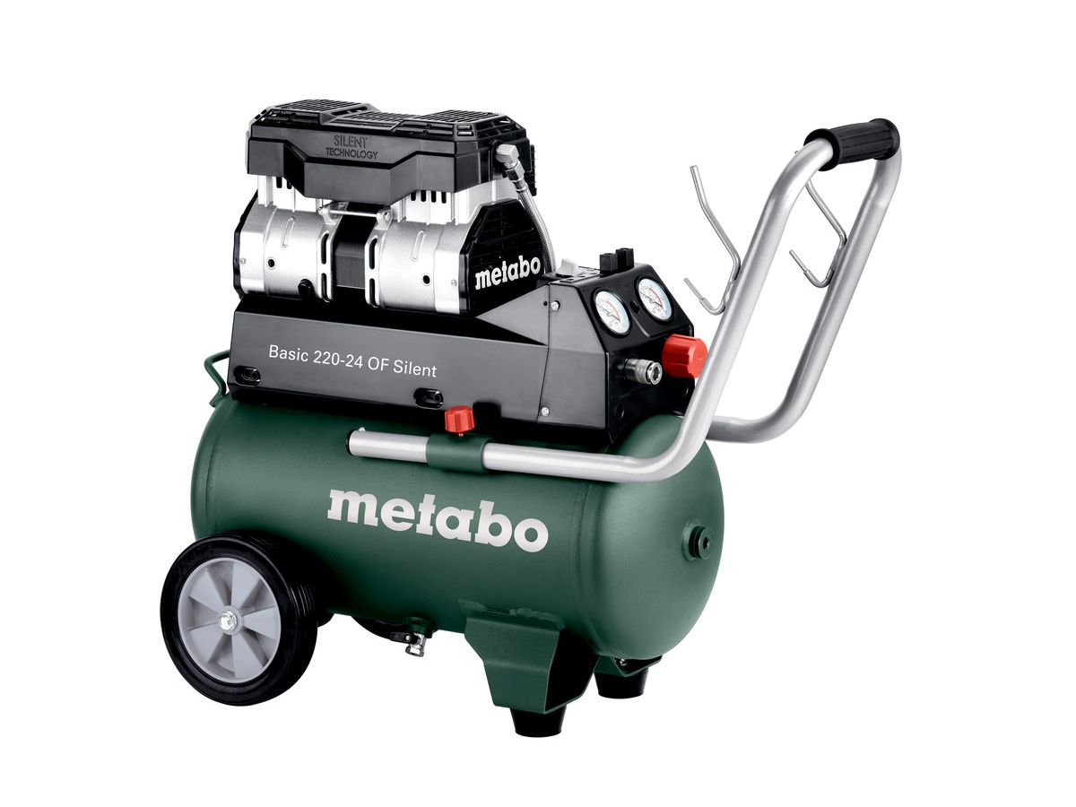 Kompressor Basic 220-24 OF Silent - im Karton, Extrem Leise,Metabo
