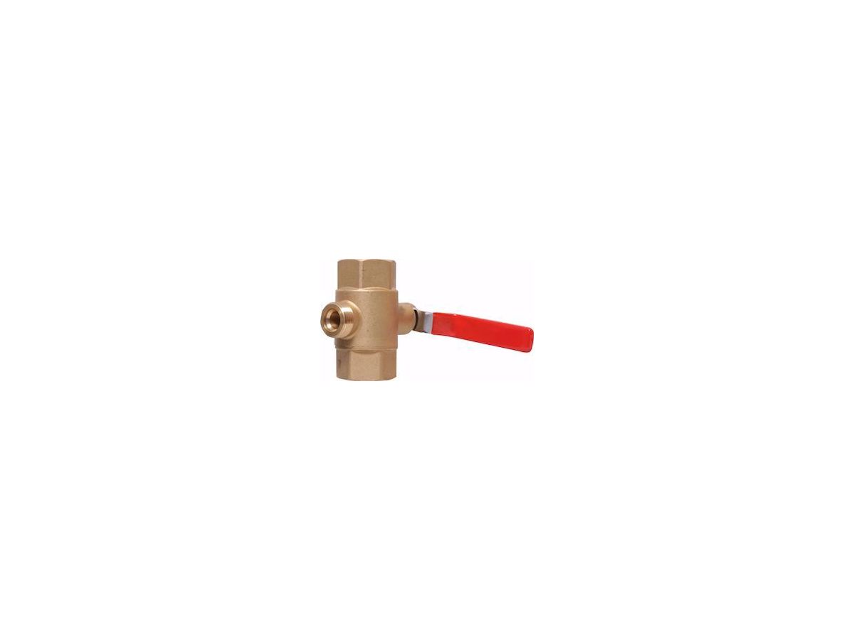 Kugelhahn Purotap i-control ELYSATOR - mit Einbauschleuse  1"IG Anschl.3/4"AG