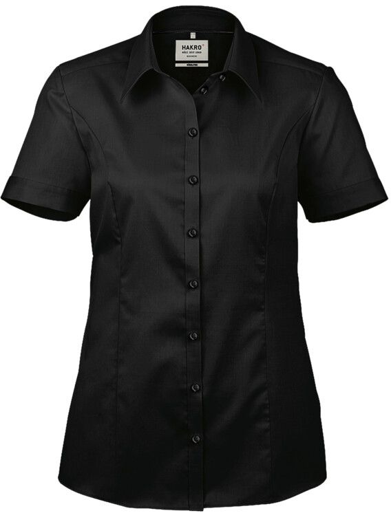 Women-Bluse klassisch 1/2 ärmelig aus - 100 % Baumwolle, 120 g /m²  Gr. XS - 3XL
