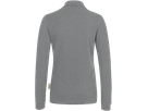 Damen-Longsl.-Polosh. Perf. XS grau mel. - 50% Baumwolle, 50% Polyester, 220 g/m²