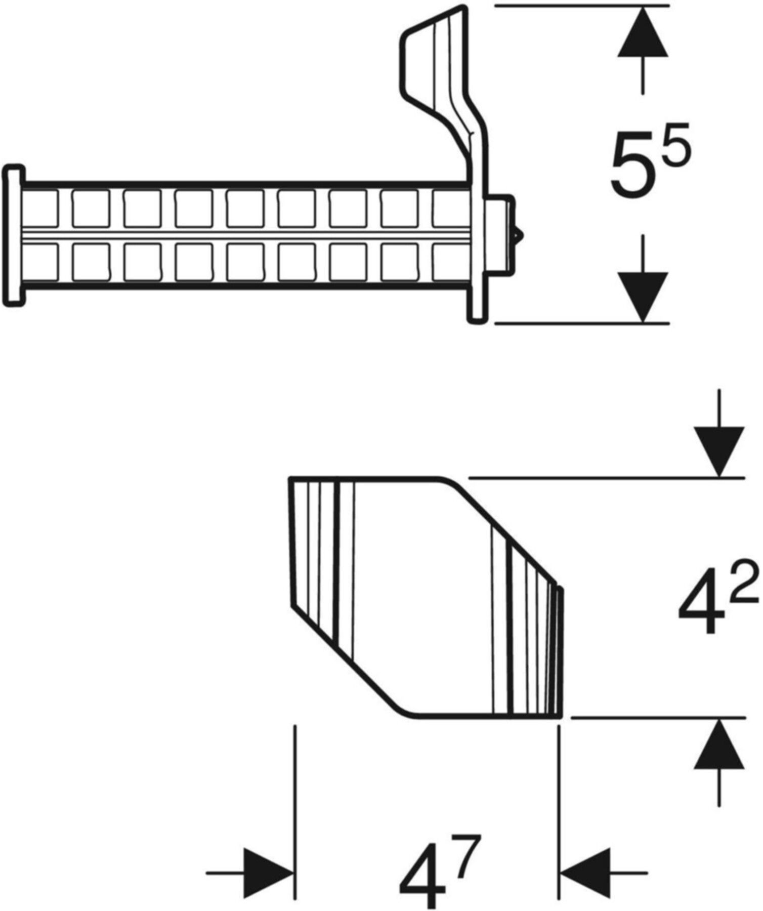 Halter GEBERIT Duofix - für SilentPanel