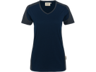 Damen-V-Shirt Co. Perf. 2XL tinte/anth. - 50% Baumwolle, 50% Polyester, 160 g/m²