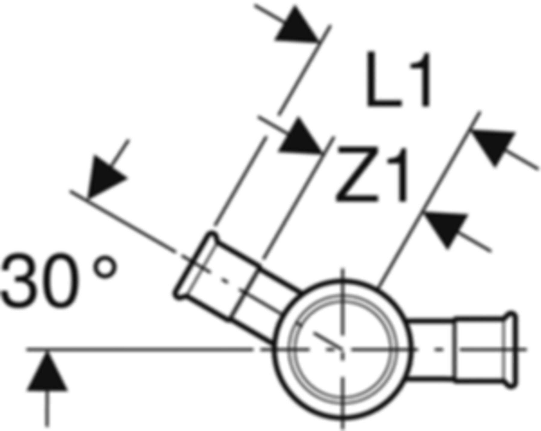Mapress C-Stahl Kreuzstück 30°