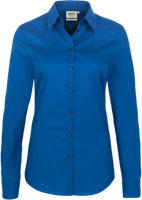 Bluse 1/1-Arm Perf. Gr. 2XL, royalblau - 50% Baumwolle, 50% Polyester
