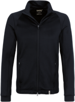 Tec-Jacke Gr. 2XL, schwarz - 52% Polye. 38% Polya. 10% Elast. 235g/m²