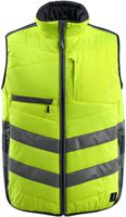 Winterweste GRIMSBY, Gr. 2XL - hi-vis gelb/schwarzblau, 100% PES