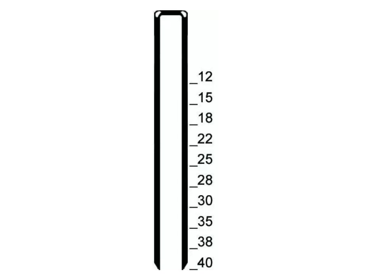 Heftklammer Typ K-25 mm verzinkt geharzt - Paket à 4'000 Stk