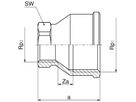 Muffen reduziert +GF+ Serie 8000