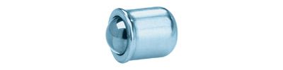 Federnde Druckstücke EH 2208 mit Bund - INOX Kugel gehärtet