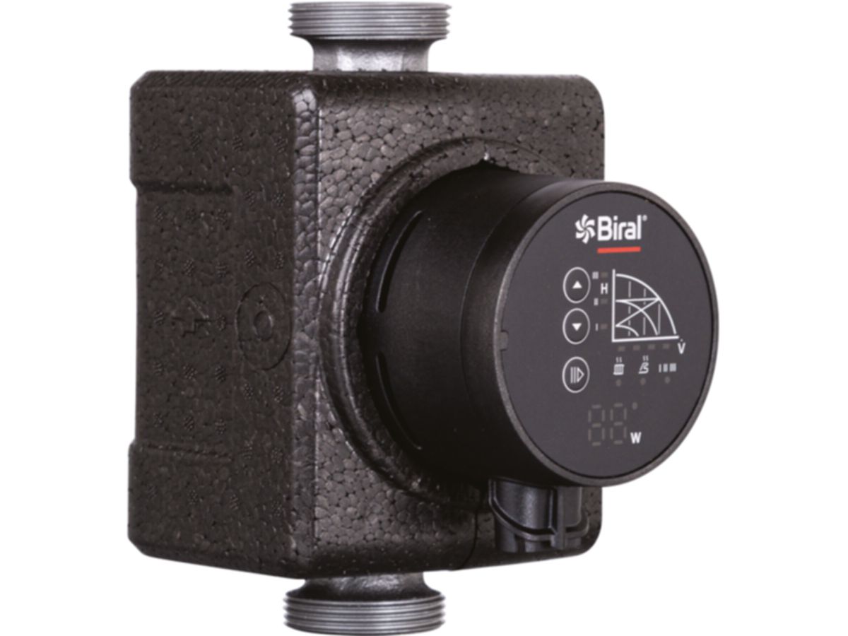 Pumpen BIRAL CompAX 25-4 180 RED 11/2" - Permanentmagnetmotor für Warmwasserheiz.