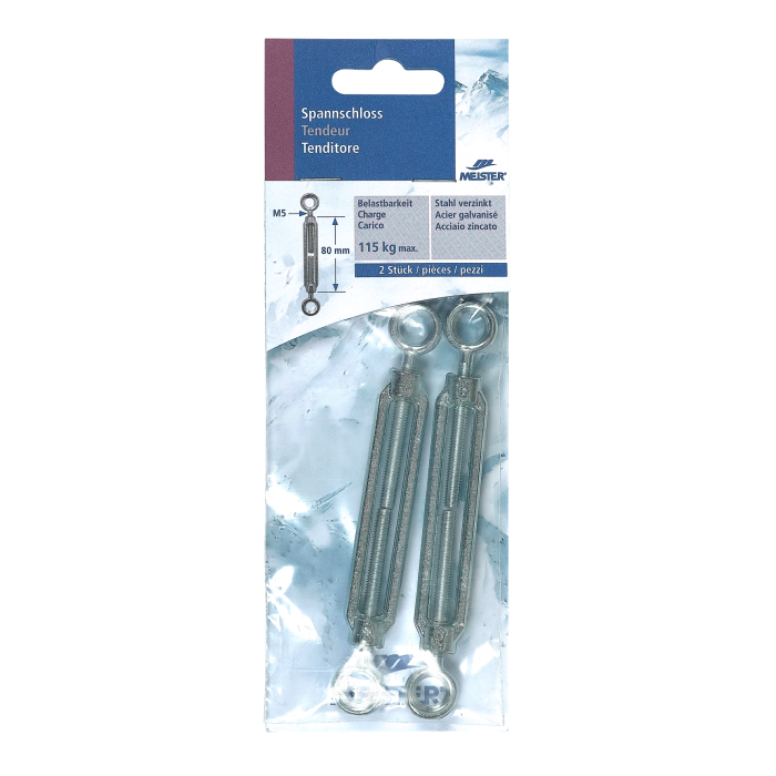 Spannschloss Oe/Oe MEISTER Stahl verz.