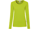Damen-Longsleeve Performance Gr. S, kiwi - 50% Baumwolle, 50% Polyester, 190 g/m²