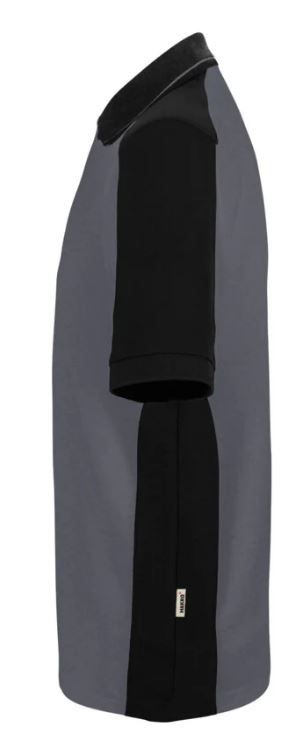 Hakro Poloshirt Contrast Mikralinar Gr.L - anthrazit/schwarz