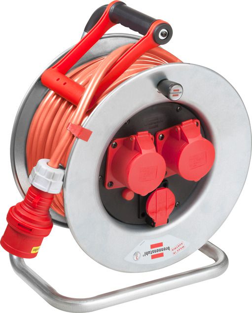 Kabelrolle Garant 25 m 400V/16A CEE IP55 - AT-N07V3V3-F 5G2.5 Orange,1xT25/2xCEE
