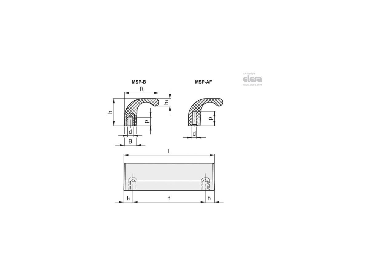Sicherheitsgriff MSP.100-AF 4,8 - HS Code: 39263000, ELESA