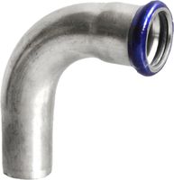 Eurotubi Bogen 90° mit Steckende Inox