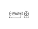 Spanplattenschrauben Pan-Head - Inox A2