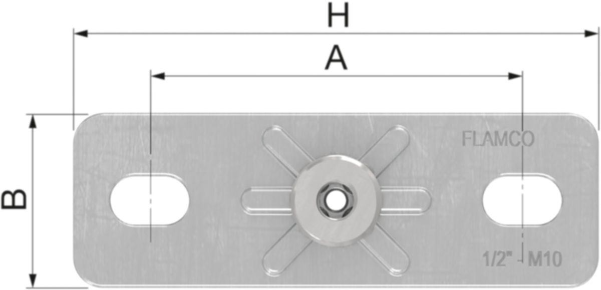Grundplatten FLAMCO SRG 2 - mit Innengewinde