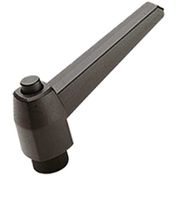 Verstellbare Klemmhebel Elesa MRX.S-INO - Thermoplast schwarz