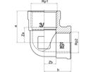 Winkel 90° +GF+ Serie 8000